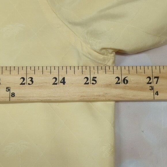 Tori Richard Yellow Silk Short Sleeve Button Down Shirt, Men's XL - Picture 6 of 9